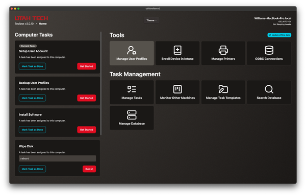 A Screenshot of the macOS version of the IT Toolbox